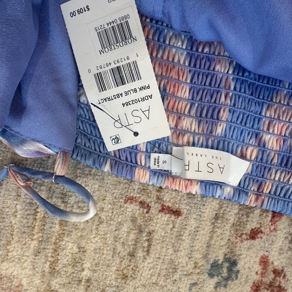 Astr Blue and Pink Sweetheart Midi Sundress - Picture 3 of 3